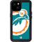 NFL Miami Dolphins Retro Logo iPhone 15 Plus Waterproof Case
